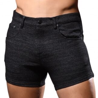 Andrew Christian Skinny Stretch Jeans Shorts - Black