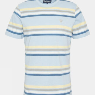 Barbour Mens Hamstead Stripe T-Shirt - Bright Blue