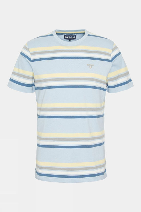 Barbour Mens Hamstead Stripe T-Shirt - Bright Blue