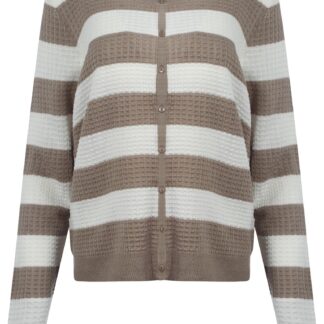 Cardigans Plum Tree Audrey brown striped cardigan / S - Tokyo Laundry