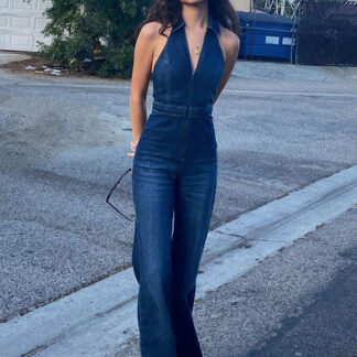 Denim Jumpsuit Sleeveless Women's Denim Jeans 2025