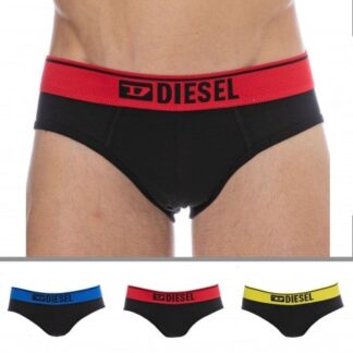 Diesel 3-Pack Denim Division Cotton Briefs - Black