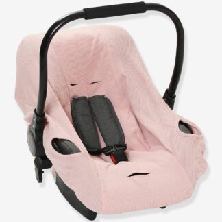 Elasticated Cover for Group 0+ Car Seat pink medium solid