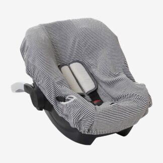 Elasticated Cover for Group 0+ Car Seat white stripes