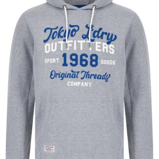 Hoodies / Sweatshirts Abatt Motif Brushback Fleece Pullover Hoodie in Light Grey Marl / S - Tokyo Laundry