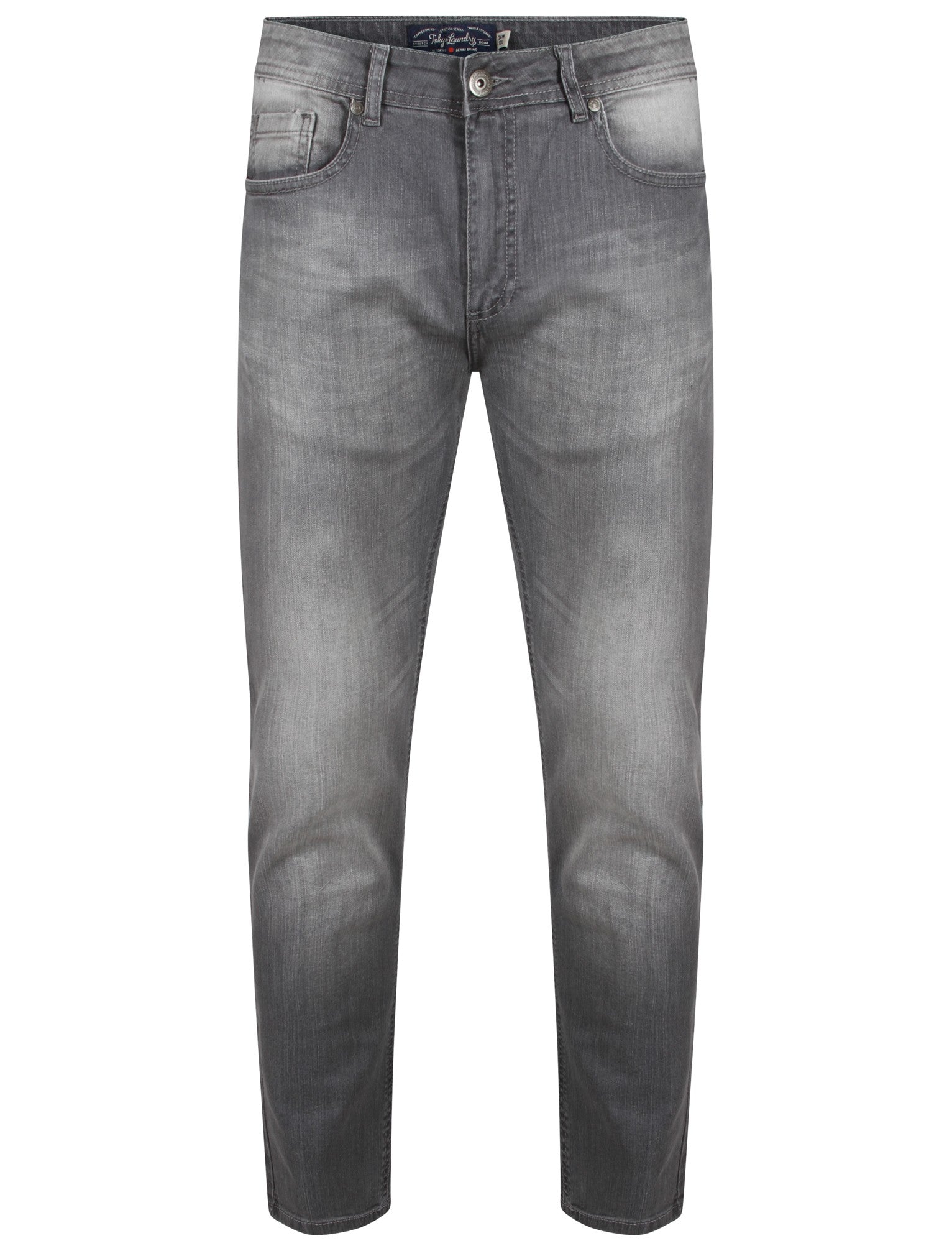Jeans Elba Slim Fit Denim Jeans in Grey Stone Wash / W28/L30 - Tokyo Laundry