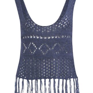 Jumpers Amara Reya Sienna navy knitted vest / 14 - Tokyo Laundry