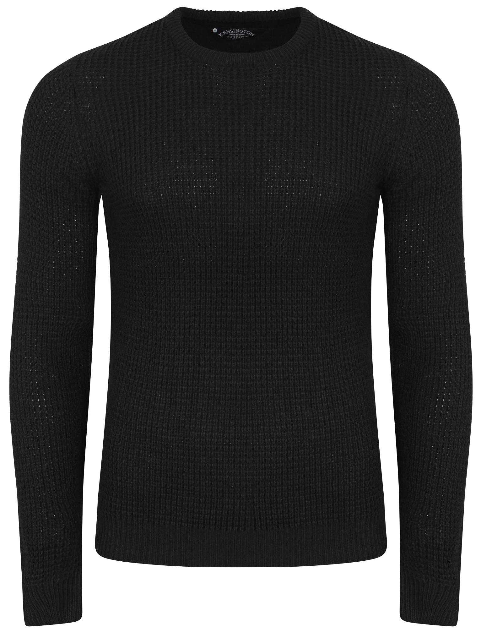 Jumpers Auldhome Waffle Knit Jumper in Black - Kensington Eastside / XL - Tokyo Laundry