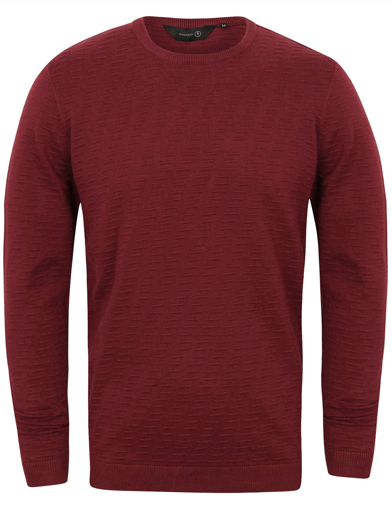 Jumpers Redrow Crew Neck Knitted Jumper in Oxblood - Dissident / XXL - Tokyo Laundry