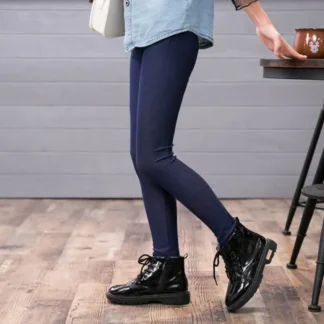 Kid Girl 100% Cotton Casual Elastic Denim Leggings