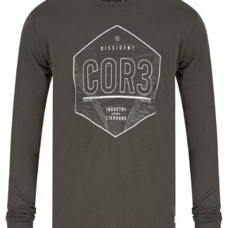 Long Sleeve Tops Bridge Graphic Motif Cotton Jersey Long Sleeve Top in Raven Grey Old - Dissident / S - Tokyo Laundry