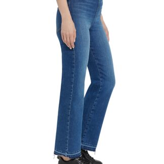 Lysse Premium Denim Relaxed High Rise Straight Jeans in Authentic Midwash
