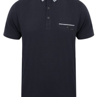 Polo Shirts Dunbar Cotton Jersey Polo Shirt in Dark Sapphire - Dissident / S - Tokyo Laundry