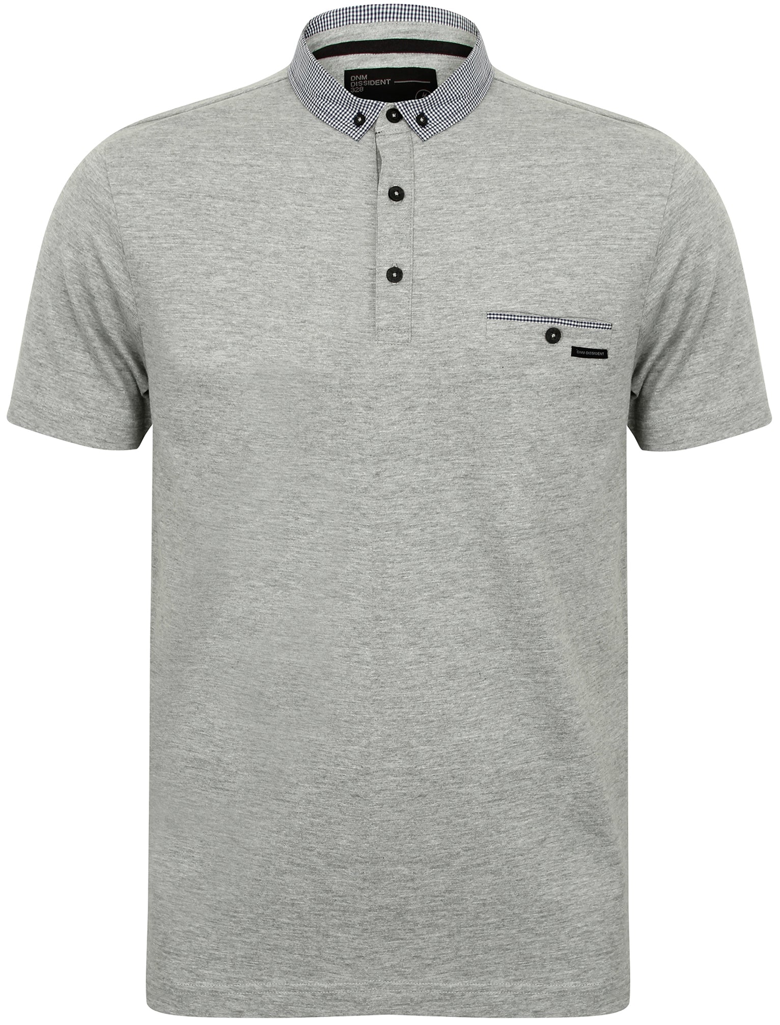 Polo Shirts Dunbar Cotton Jersey Polo Shirt in Light Grey Marl - Dissident / S - Tokyo Laundry