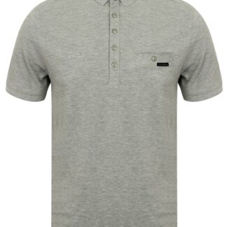 Polo Shirts Dunraven Cotton Pique Polo Shirt in Light Grey Marl - Dissident / S - Tokyo Laundry