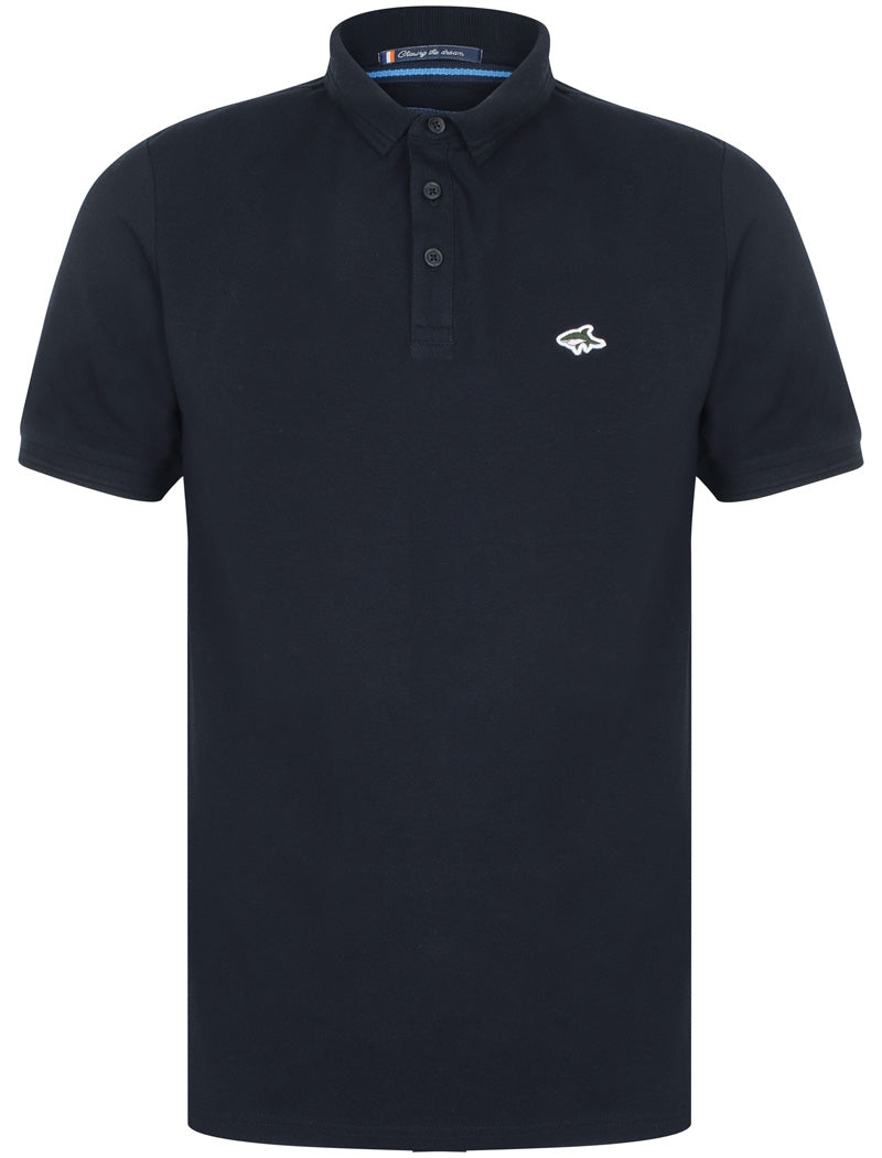 Polo Shirts Halkin 2 Pique Polo Shirt In True Navy - Le Shark / S - Tokyo Laundry
