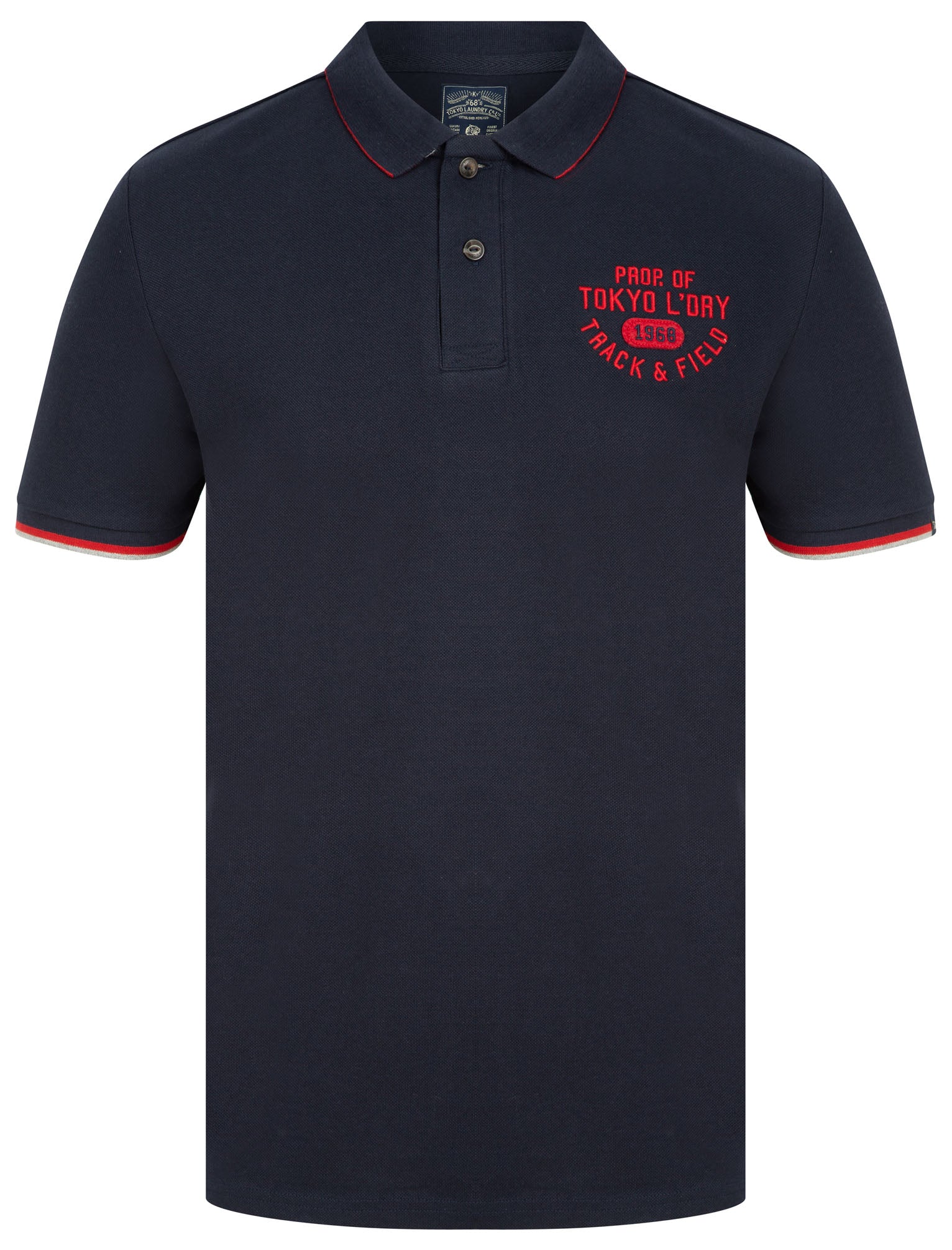 Polo Shirts Herstmonceux Cotton Pique Polo Shirt In Sky Captain Navy / S - Tokyo Laundry