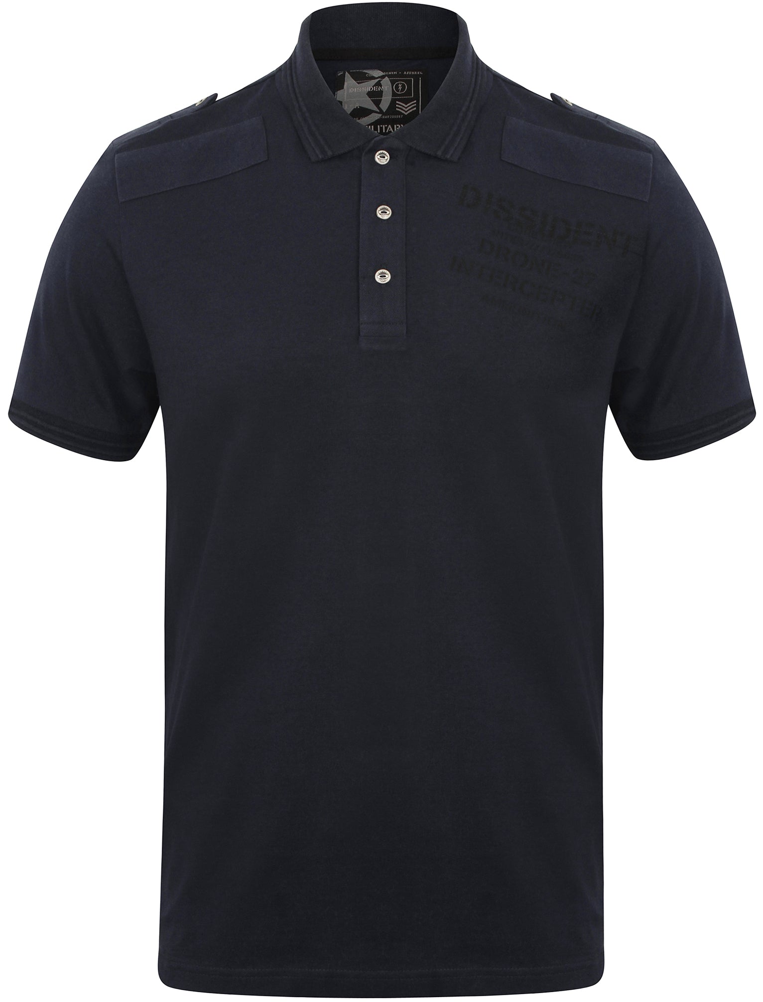 Polo Shirts Militant Jersey Polo Shirt in True Navy - Dissident / S - Tokyo Laundry