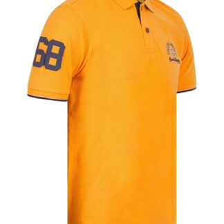 Polo Shirts Octave Cotton Pique Polo Shirt in Artisan's Gold / S - Tokyo Laundry