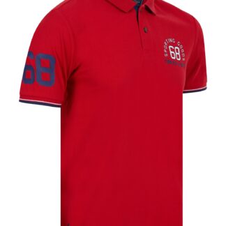 Polo Shirts Sporting Goods Cotton Pique Polo Shirt in Barados Cherry / S - Tokyo Laundry