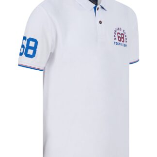 Polo Shirts Sporting Goods Cotton Pique Polo Shirt in Optic White / S - Tokyo Laundry