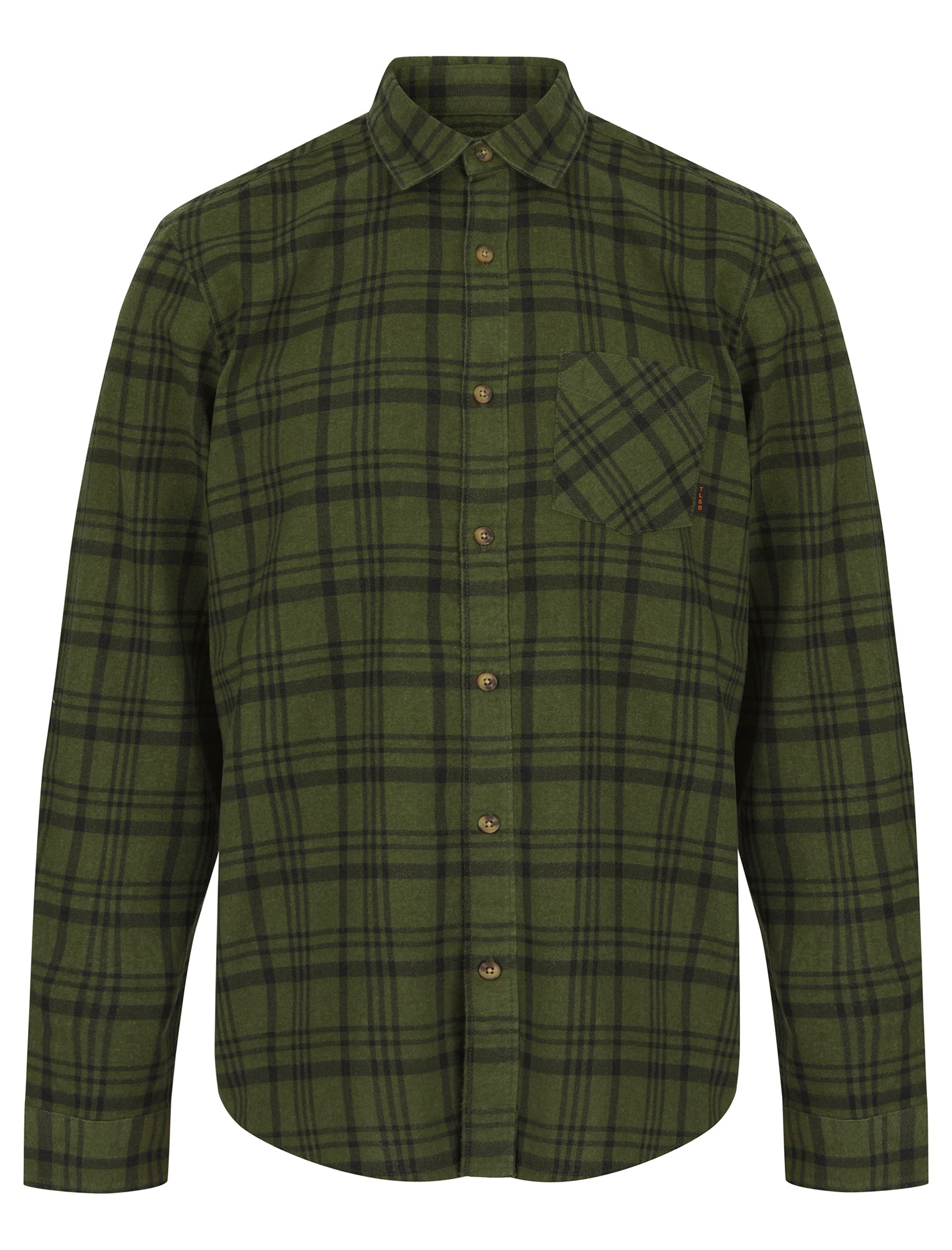 Shirts Avoch Checked Cotton Flannel Shirt in Deep Depths Green / S - Tokyo Laundry