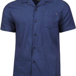 Shirts Marino Polkadot Short Sleeve Cotton Shirt in Indigo / S - Tokyo Laundry