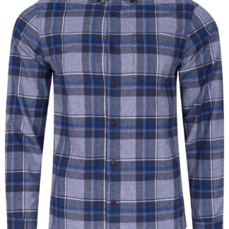 Shirts Napoli Brushed Flannel Checked Shirt in Estate Blue / S - Tokyo Laundry