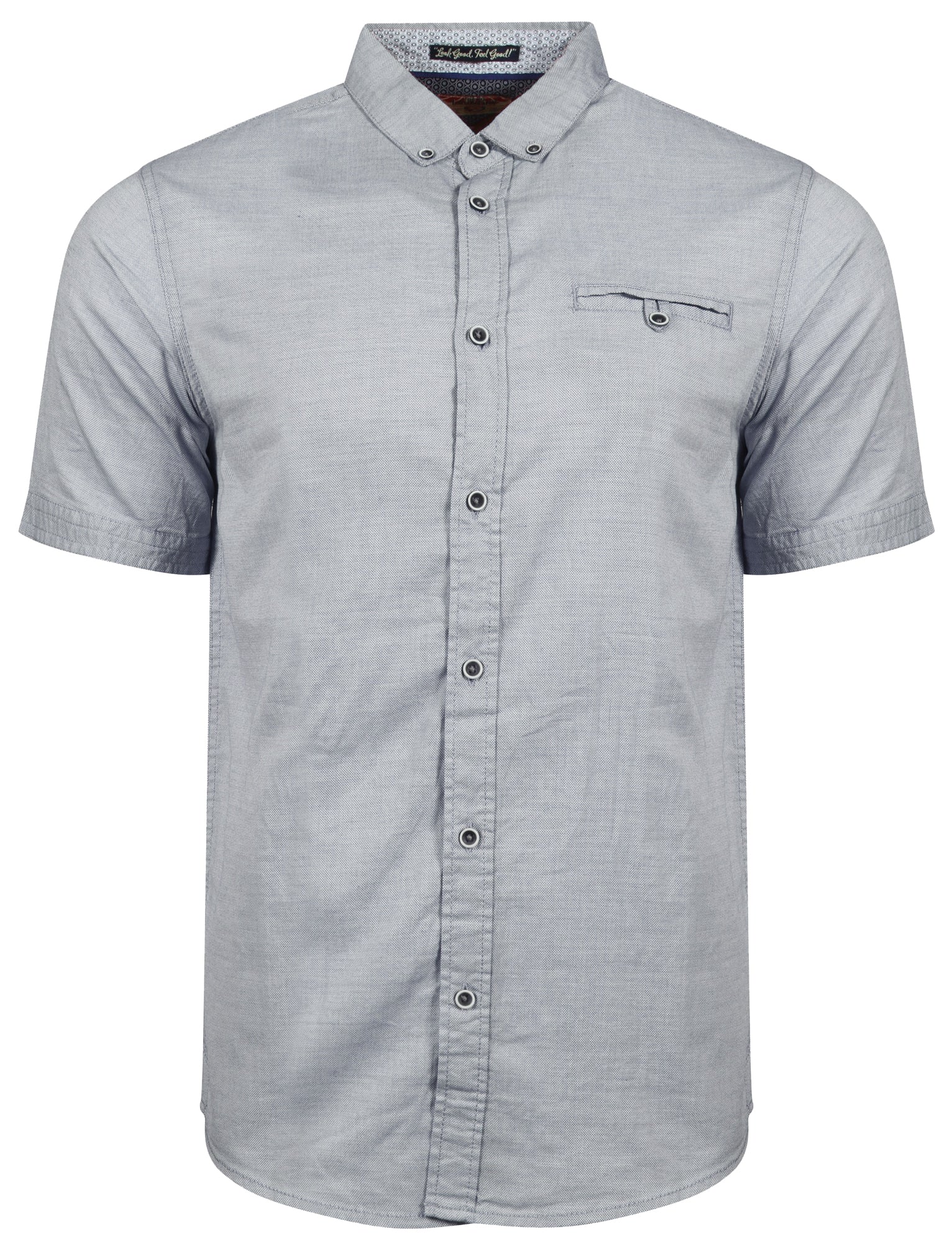 Shirts Sedona Short Sleeve Cotton Shirt in Slate Blue / S - Tokyo Laundry