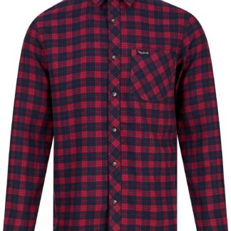 Shirts Yoho Yarn Dyed Checked Cotton Flannel Shirt in Rumba Red / S - Tokyo Laundry