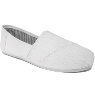 Shoes Womens Eira Slip On Canvas Espadrilles in White / UK 3 - Tokyo Laundry