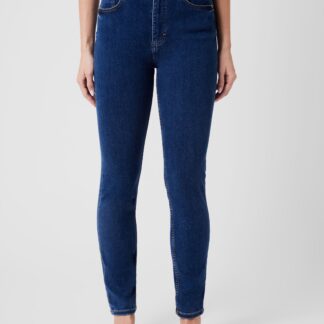 Soft Stretch Denim High Rise Skinny Jeans 30 Inch Mid Wash
