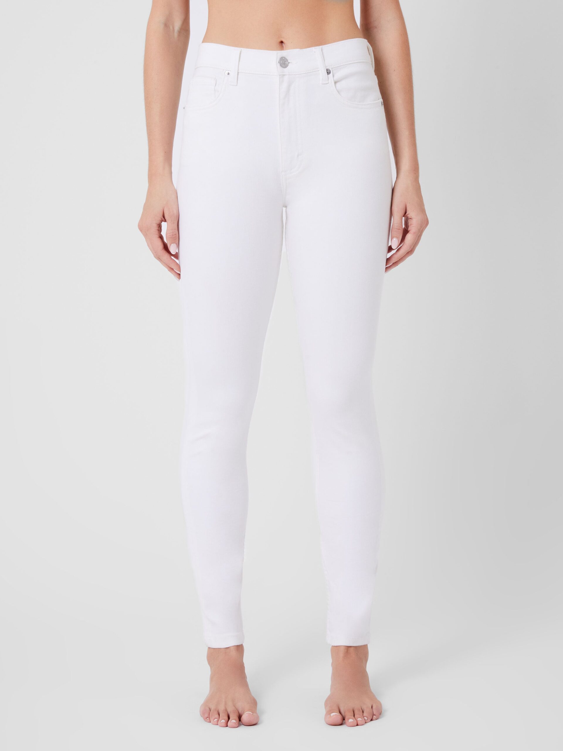 Soft Stretch High Rise Skinny White