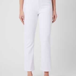 Stretch Denim Bootcut Ankle Length Jeans 30 Inch White