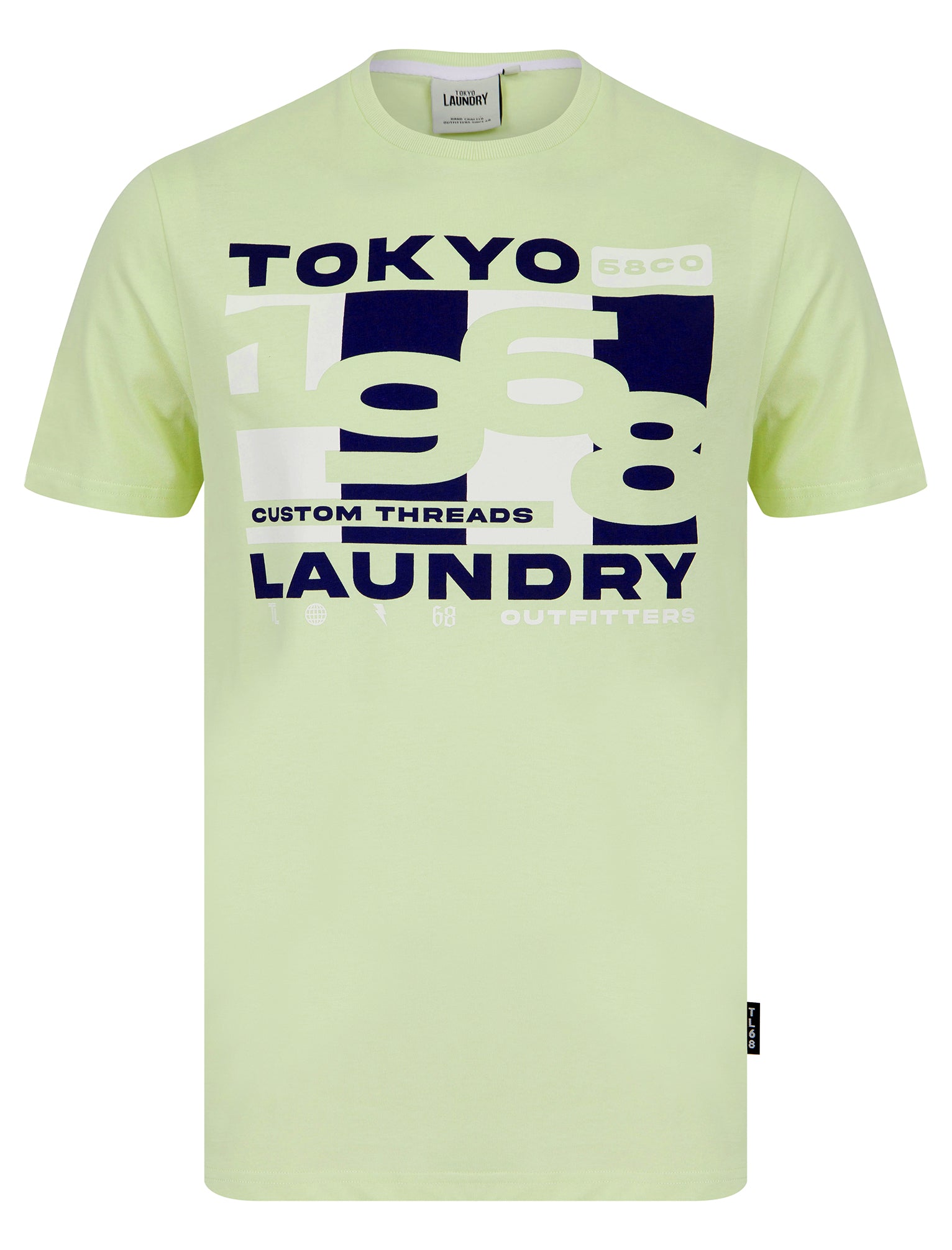 T-Shirts Control Motif Cotton Jersey T-Shirt in Tender Greens / S - Tokyo Laundry