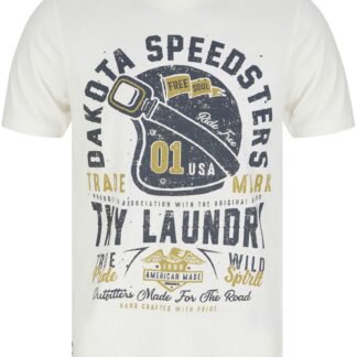 T-Shirts Dakota Speedsters Motif Cotton Jersey T-Shirt in Snow White / S - Tokyo Laundry