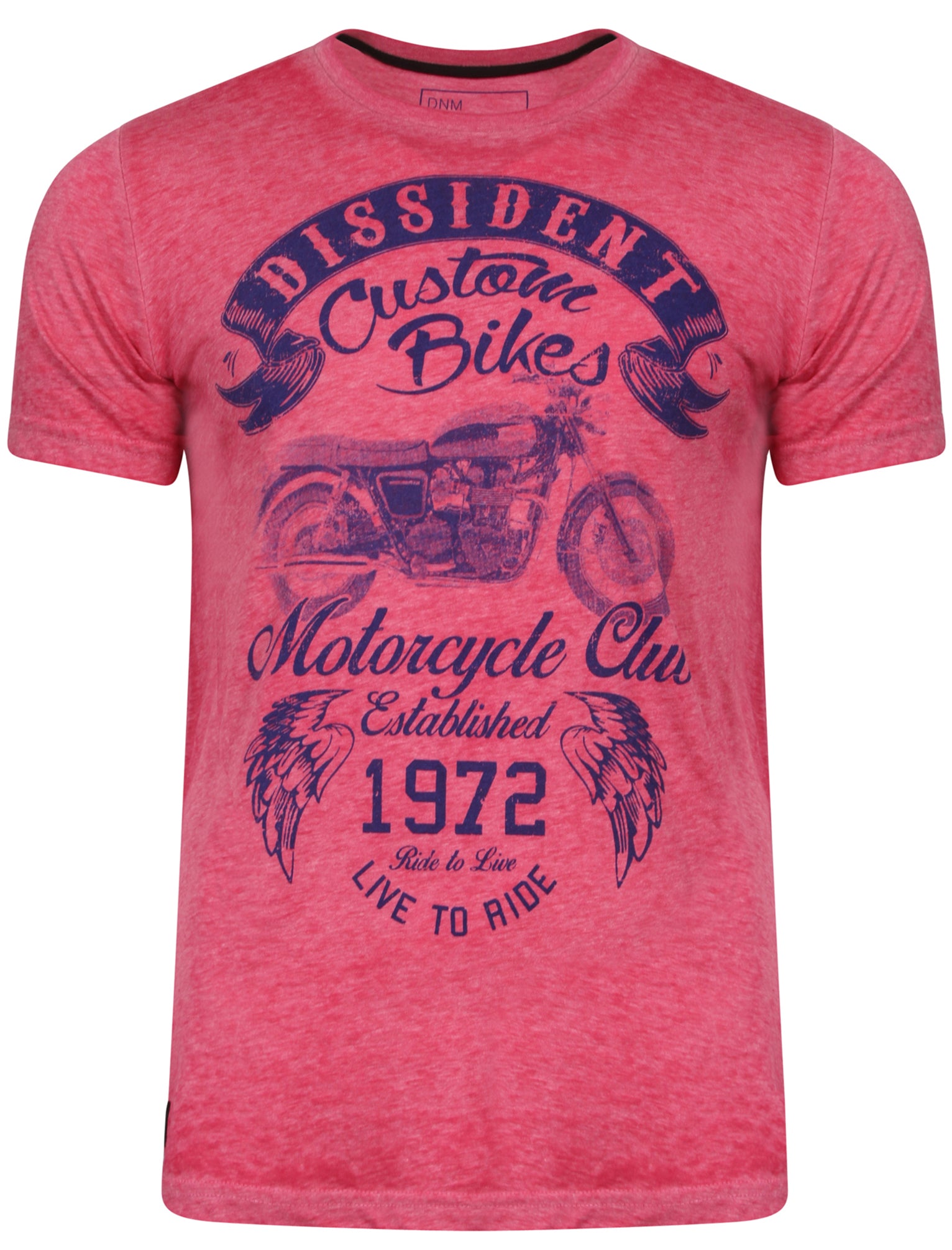T-Shirts Disburn Motif Burnout T-Shirt in Pink Rose - Dissident / S - Tokyo Laundry