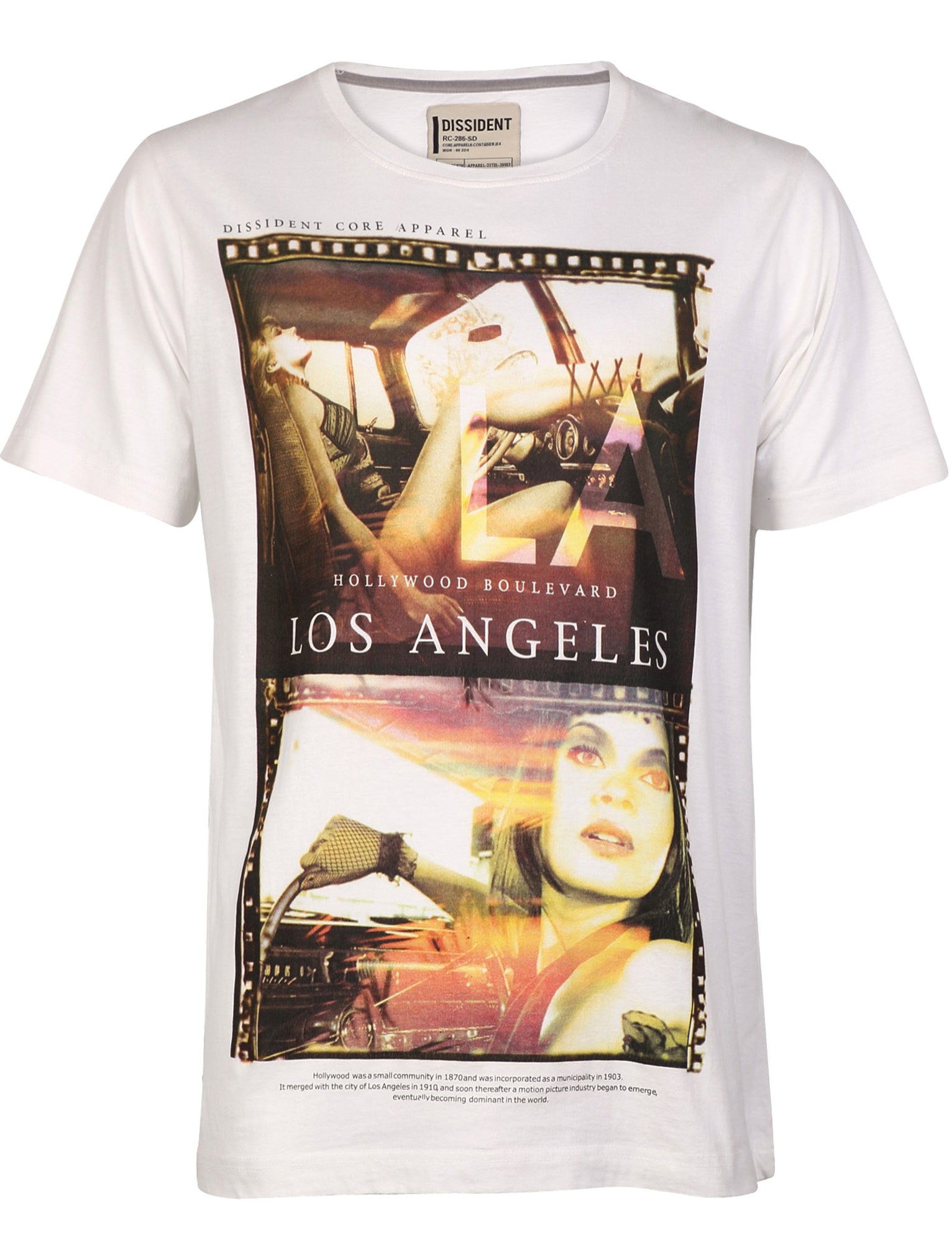 T-Shirts Dissident Girls Car Cotton printed T-Shirt in Optic White / S - Tokyo Laundry
