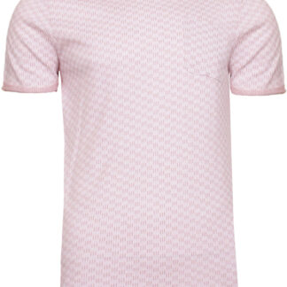 T-Shirts Jerry Triple Line Print Crew Neck T-Shirt With Pocket in Pink / S - Tokyo Laundry