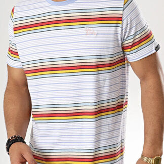 T-Shirts Lowell Striped Cotton T-Shirt In Bright White / S - Tokyo Laundry