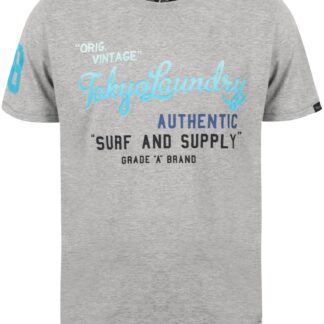 T-Shirts Marshall Gradient Print Cotton T-Shirt In Light Grey Marl / S - Tokyo Laundry