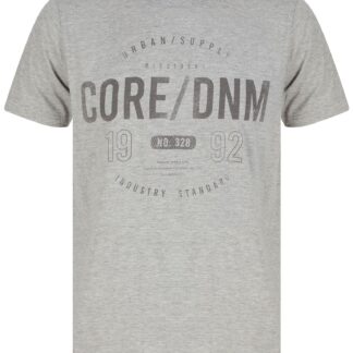 T-Shirts Rigg Motif Cotton Jersey T-Shirt In Light Grey Marl- Dissident / S - Tokyo Laundry