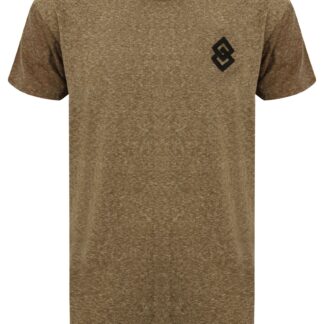 T-Shirts St Ceti Tonal Sleeve Longline T-Shirt in Teak - Saint & Sinner / XS - Tokyo Laundry