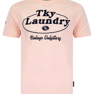 T-Shirts Standard Motif Cotton Jersey T-Shirt in Blushing Pink / S - Tokyo Laundry
