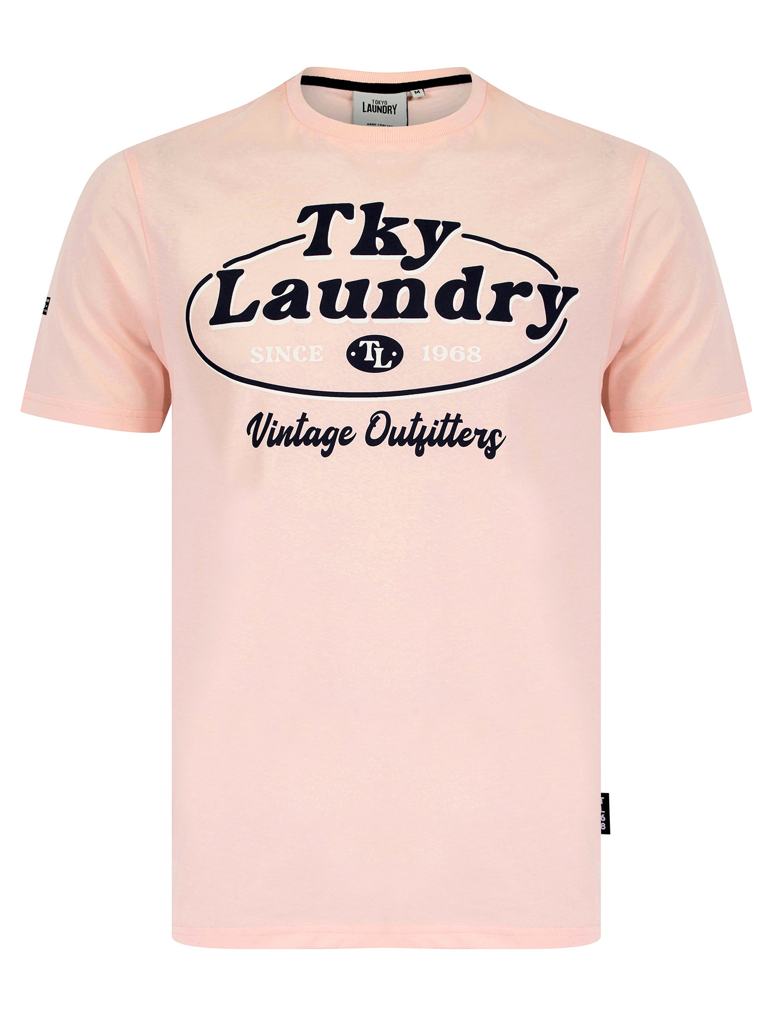 T-Shirts Standard Motif Cotton Jersey T-Shirt in Blushing Pink / S - Tokyo Laundry