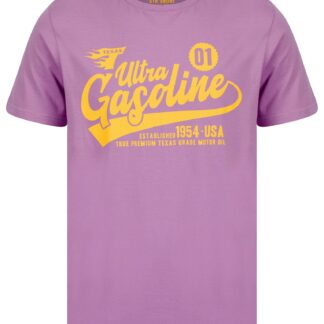 T-Shirts Texas Gasoline Motif Cotton Jersey T-Shirt in African Violet - South Shore / S - Tokyo Laundry