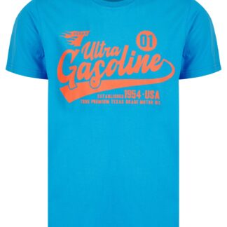 T-Shirts Texas Gasoline Motif Cotton Jersey T-Shirt in Swim Cap - South Shore / S - Tokyo Laundry