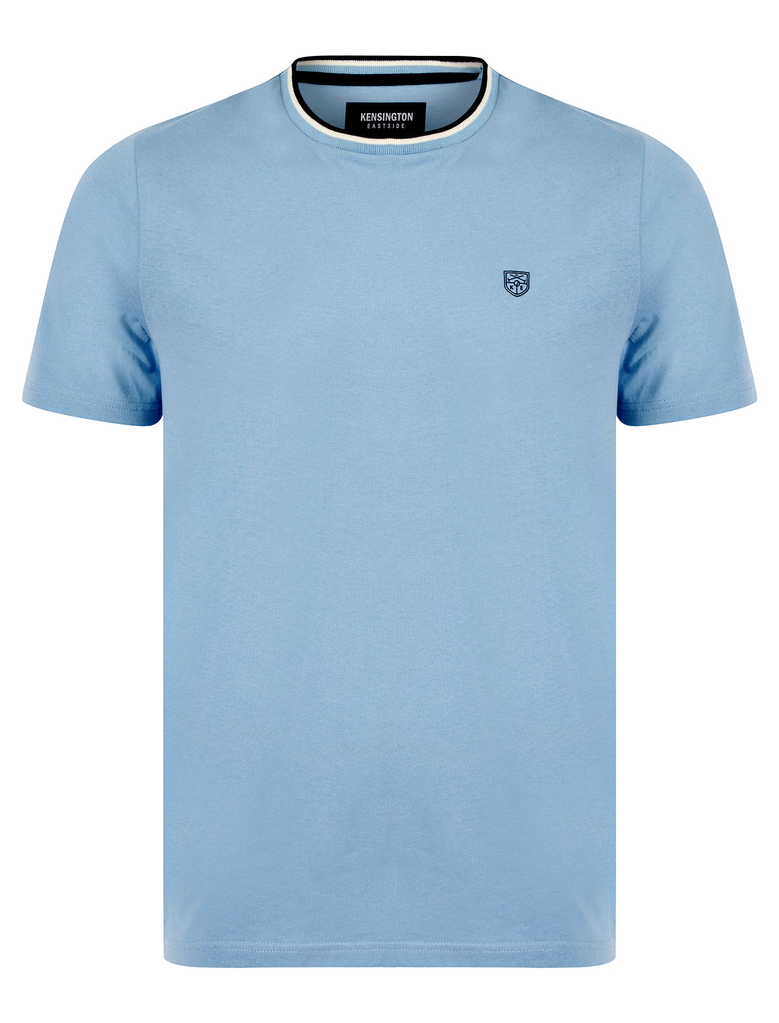 T-Shirts Westport Cotton Jersey Crew Neck Ringer T-Shirt in Blue Bell - Kensington Eastside / S - Tokyo Laundry