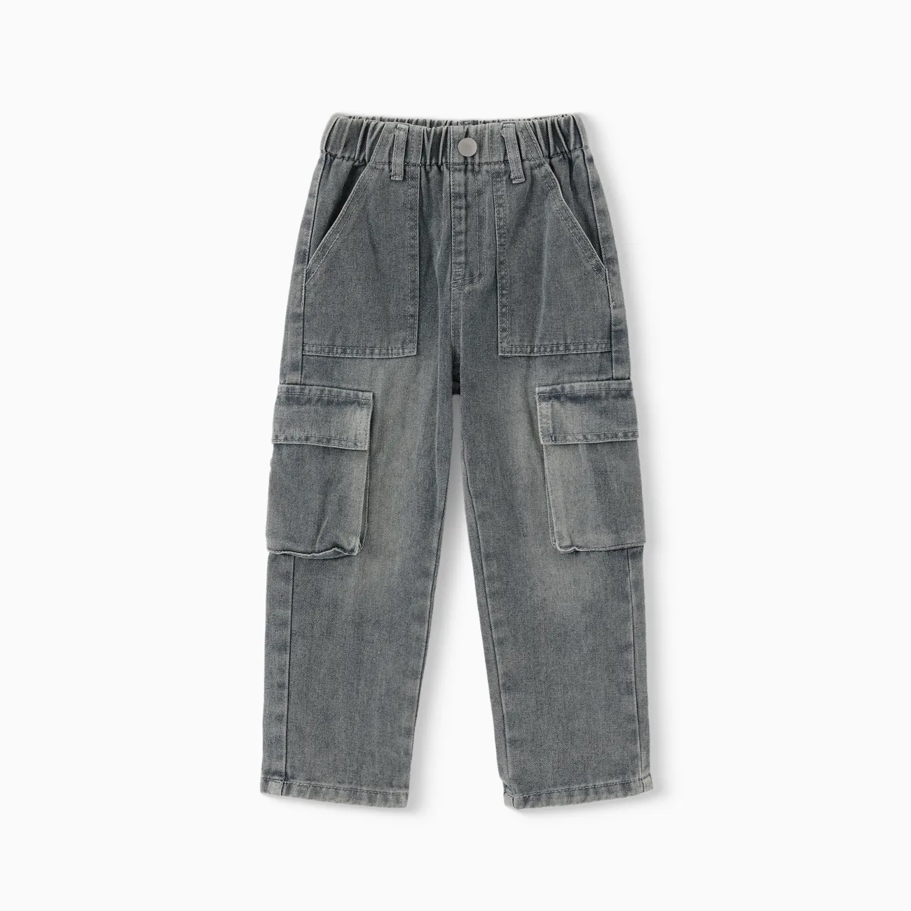 Toddler/Kid Girl/Boy Vintage Workwear Denim Patch Pocket Jeans