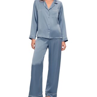 Eberjey Inez Washable Silk Long Pajama Set